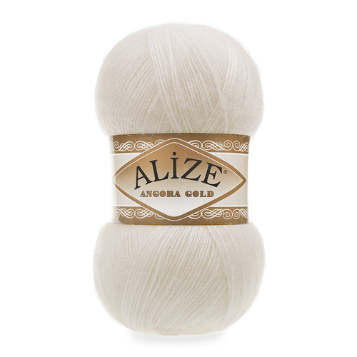 Пряжа Alize Angora Gold 62 молочный