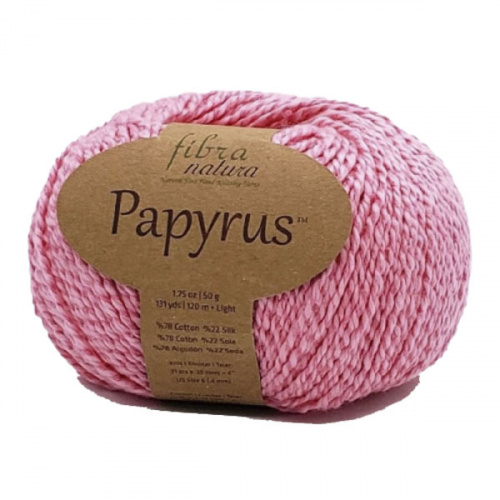 Пряжа Fibra natura Papyrus 229-07 ярко-розовый