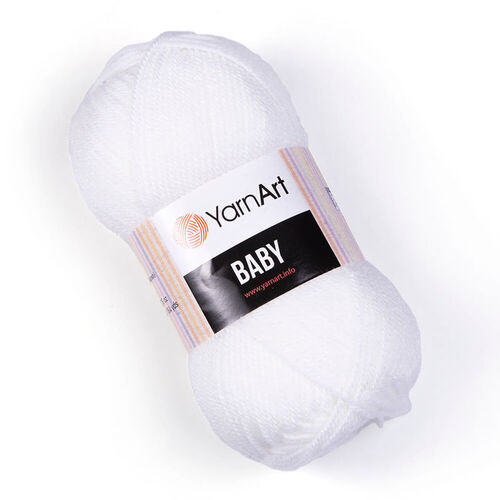 Пряжа YarnArt Baby 501 белый